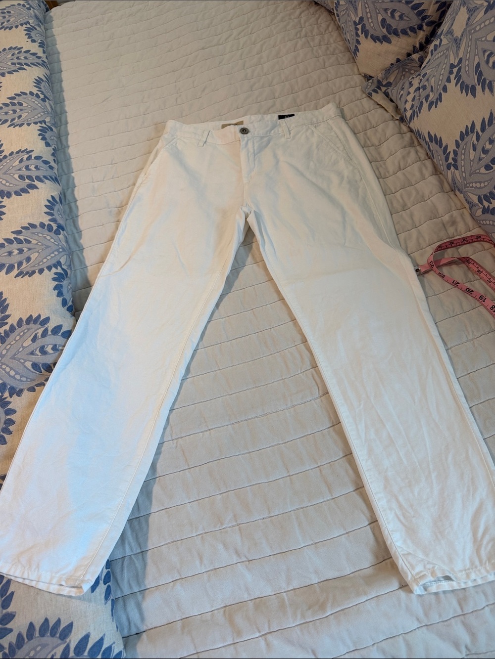 AG Adriano Goldschmied White Chino Pants 27R